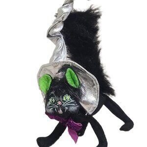 Annalee Halloween black cat witch felt figure